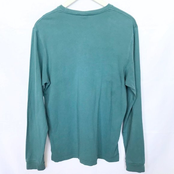 OVO Drake Teal Multicolor Logo Long Sleeve Shirt - Picture 2 of 5